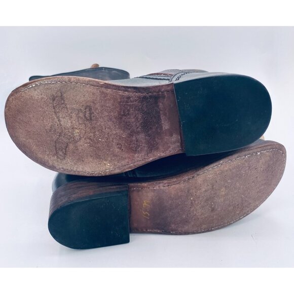 Freebird Contra Boots Womens 8 Brown Distressed Leather Mid Calf Harness - Picture 12 of 12